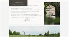 Desktop Screenshot of domainepajot.com