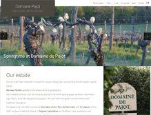 Tablet Screenshot of domainepajot.com
